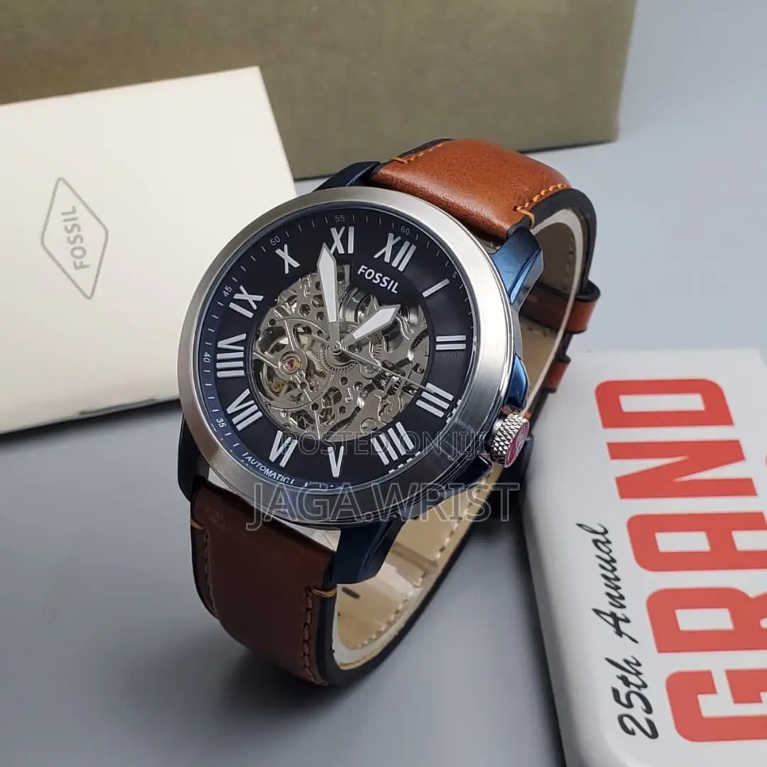 Fossil Skeleton Automatic Leather