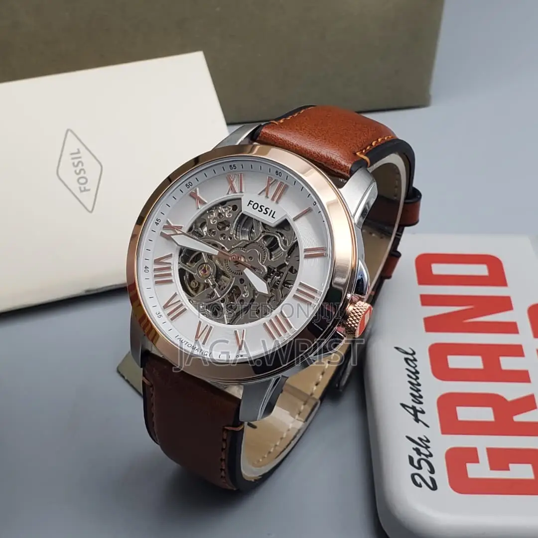 Fossil Skeleton Automatic Leather