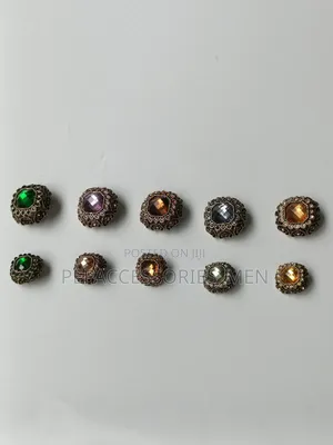 Crystal Metal Buttons