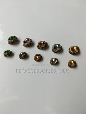 Crystal Metal Buttons