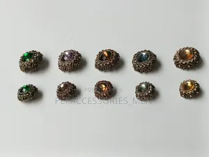 Crystal Metal Buttons