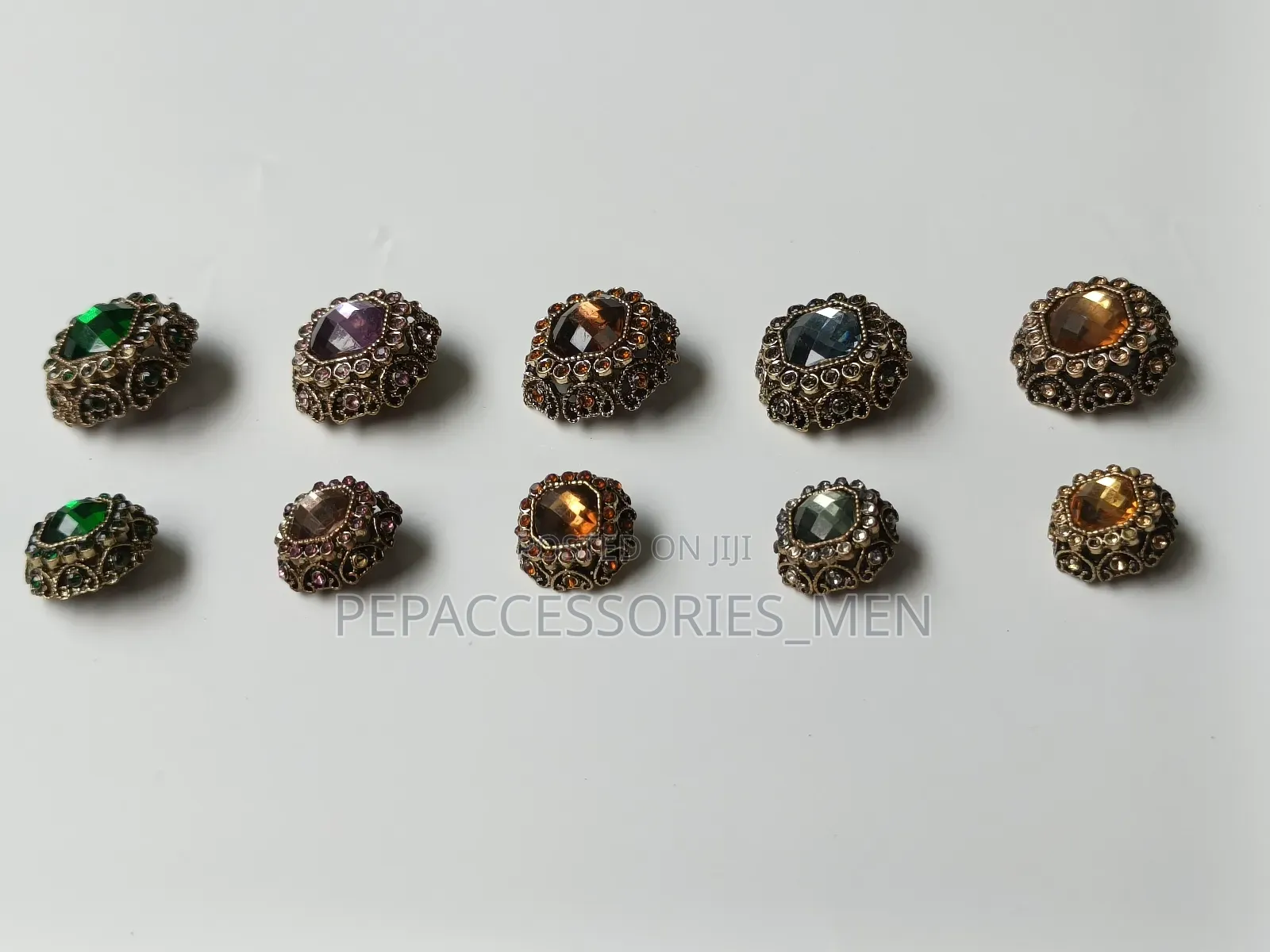 Crystal Metal Buttons