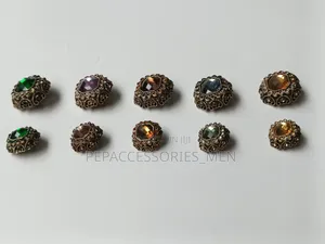 Crystal Metal Buttons