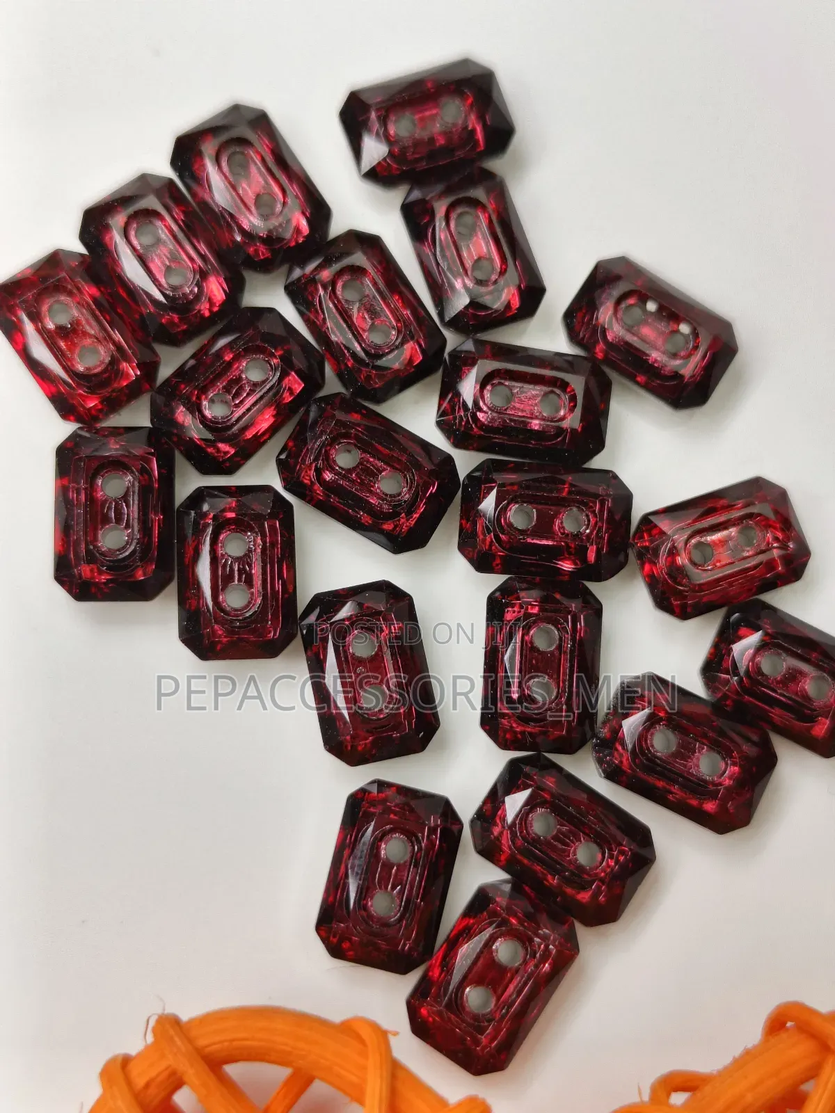 Rectangular Swarovski Buttons