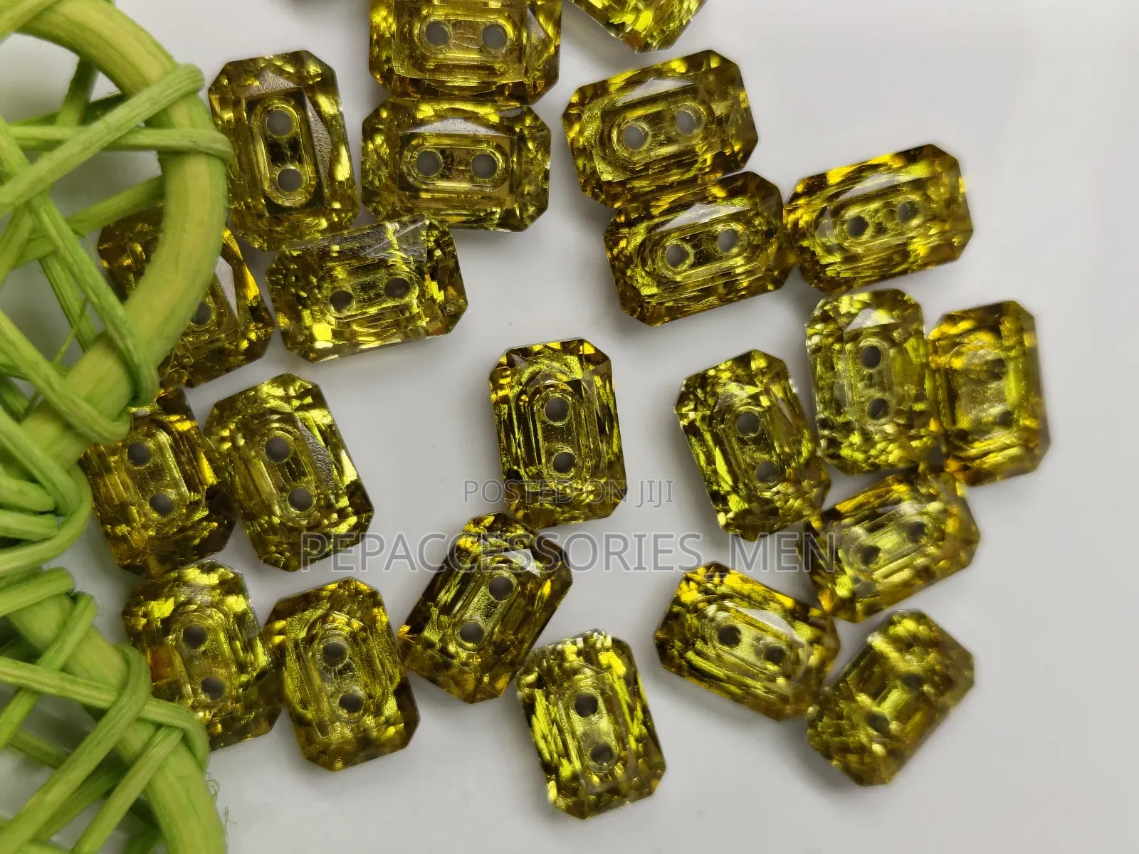 Rectangular Swarovski Buttons