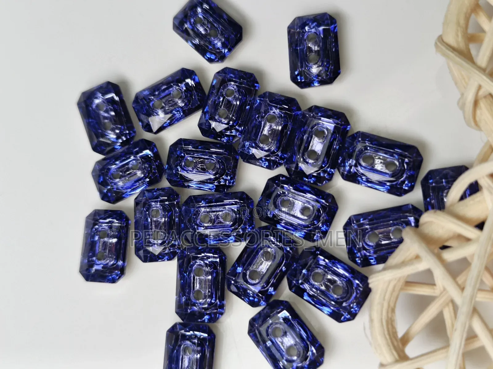 Rectangular Swarovski Buttons