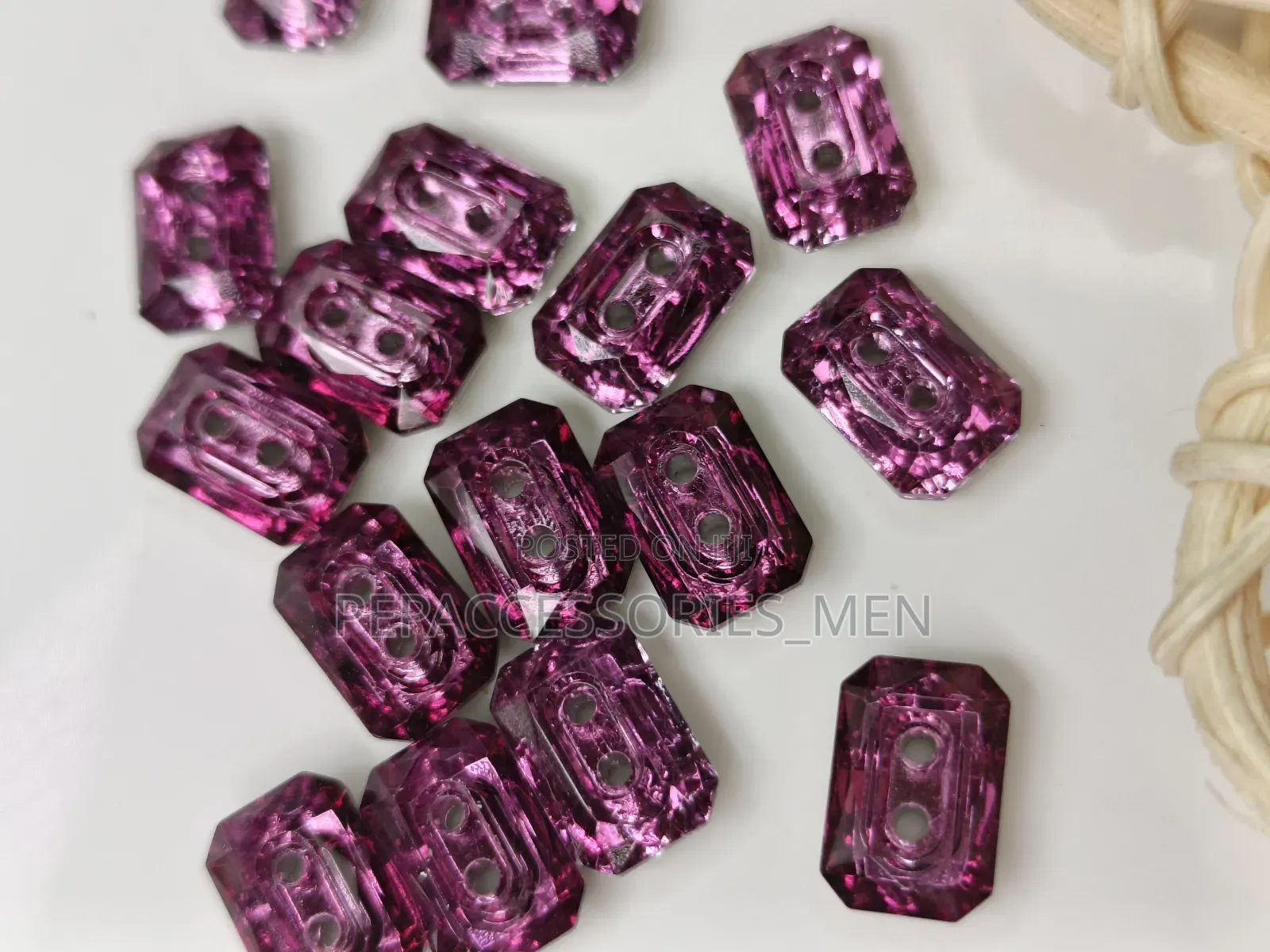 Rectangular Swarovski Buttons