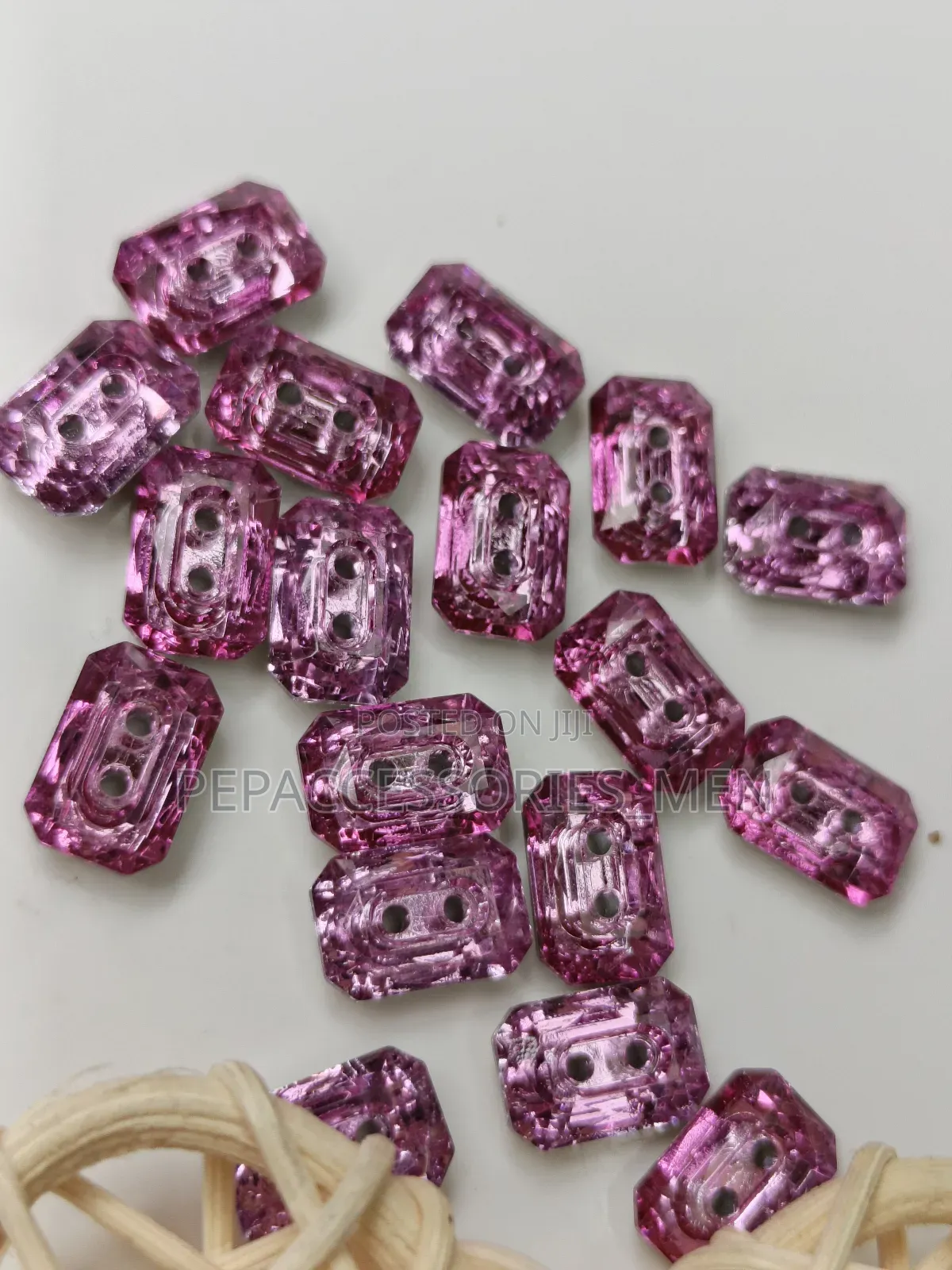 Rectangular Swarovski Buttons