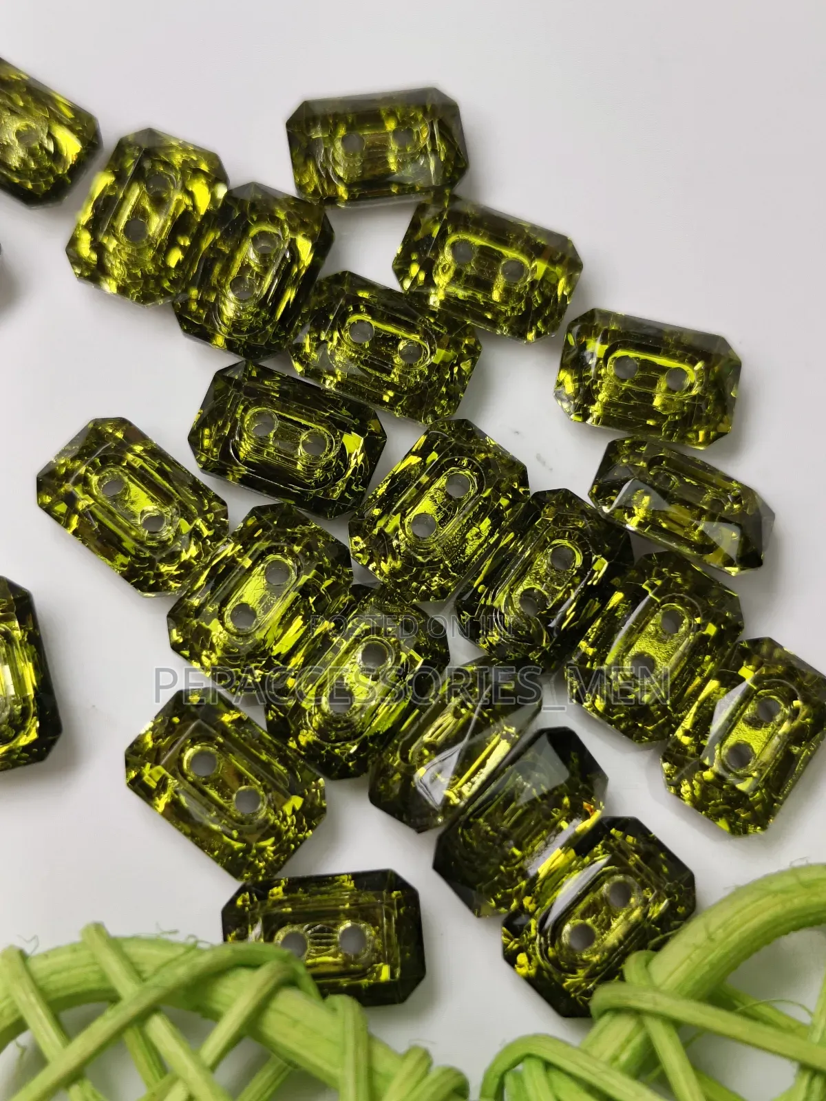 Rectangular Swarovski Buttons