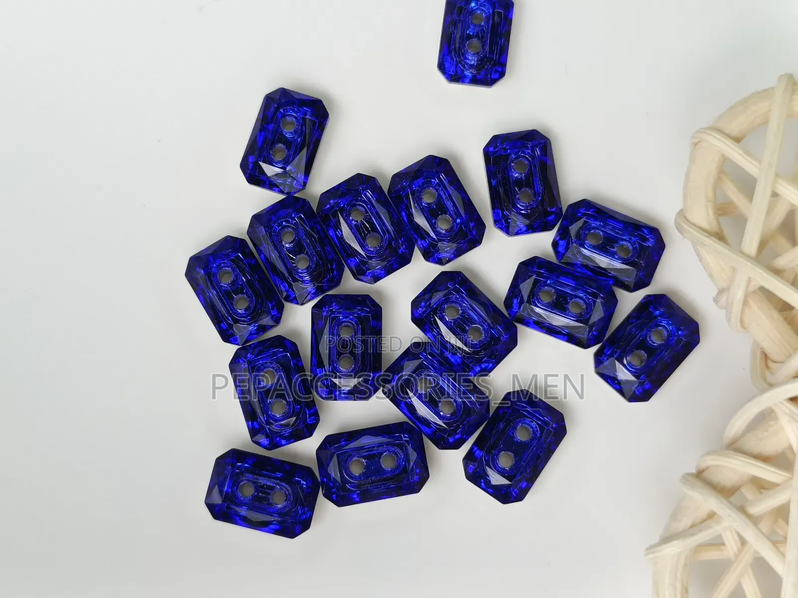 Rectangular Swarovski Buttons