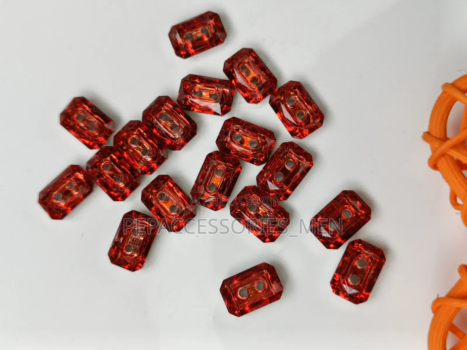 Rectangular Swarovski Buttons