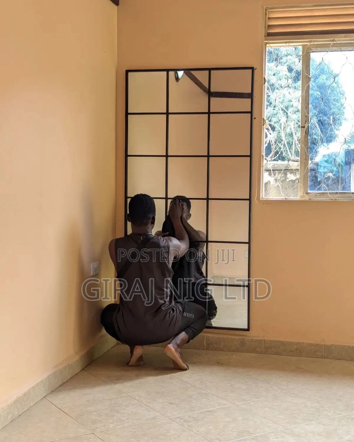 Framed Window Design Mirror