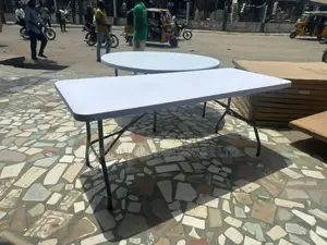 Double Plastic Foldable Table_
