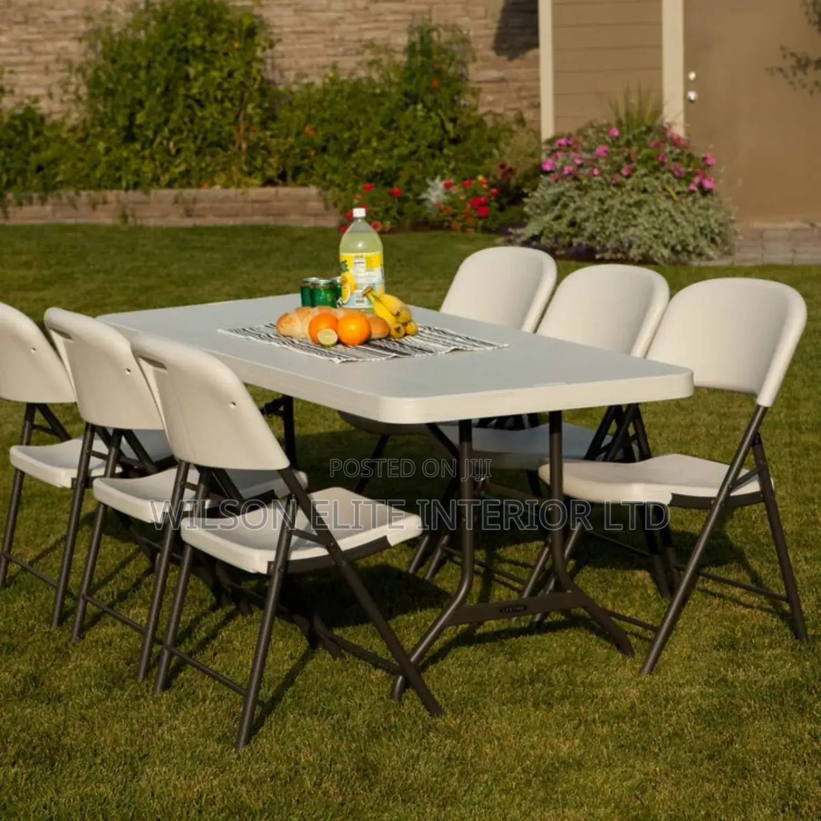 Double Plastic Foldable Table_