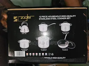 12pcs Quality Stainless Steel Pot Set With Frying Pan and Kettle