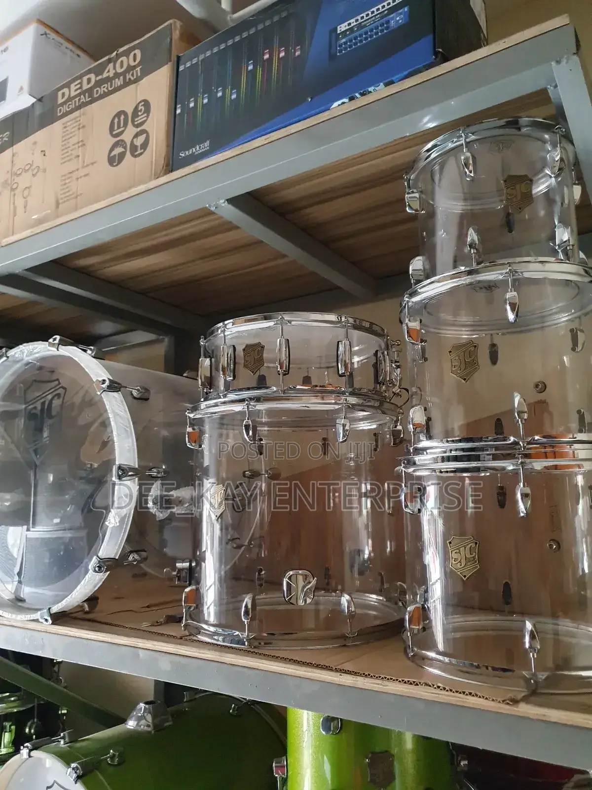 SJC Professional Transparent 5 Drum Set
