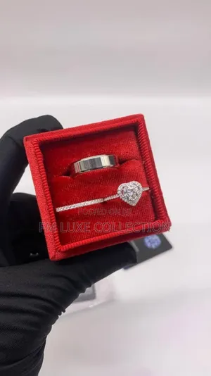 ,3in1 925 Mossanaite Diamond Ring Set