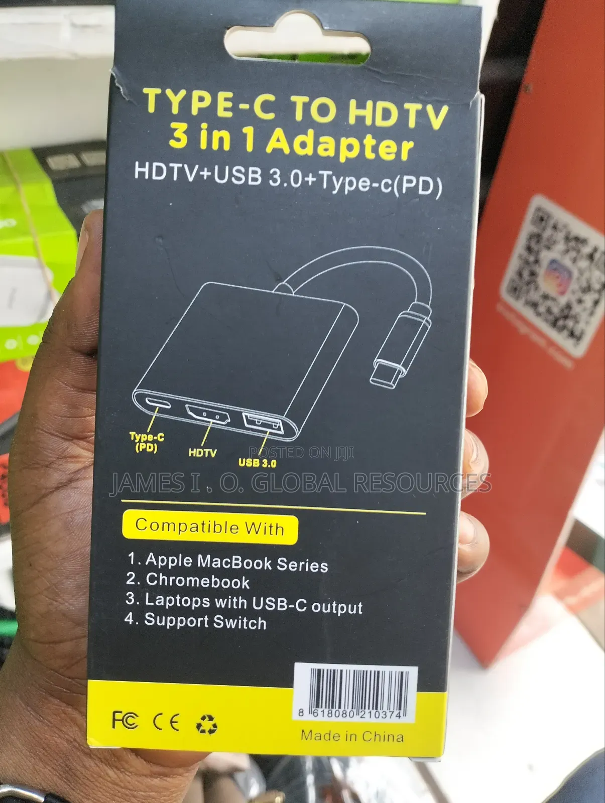 Type C to HDTV 3 in 1 Adapter ( Type C Hub)