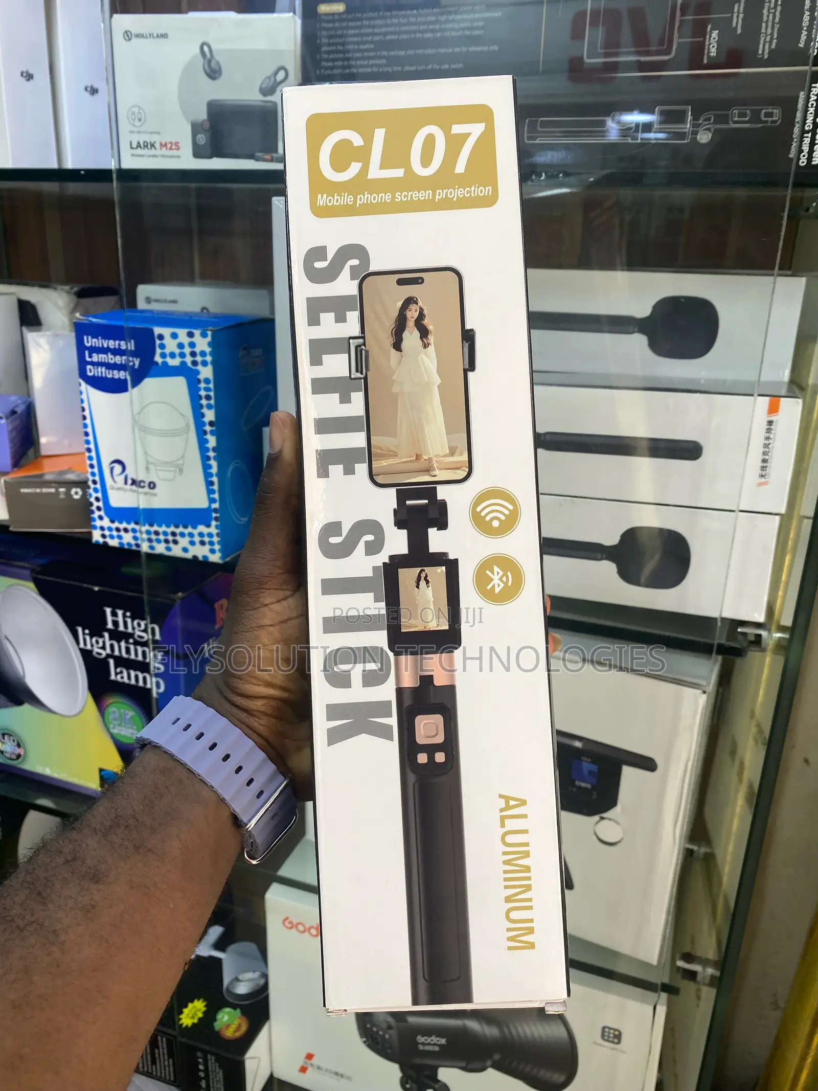 Cl07 Mobile Phone Screen Display Projection Selfie Tripod Stick