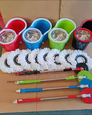 360 Degrees Spin Mopping Stick With Bucket