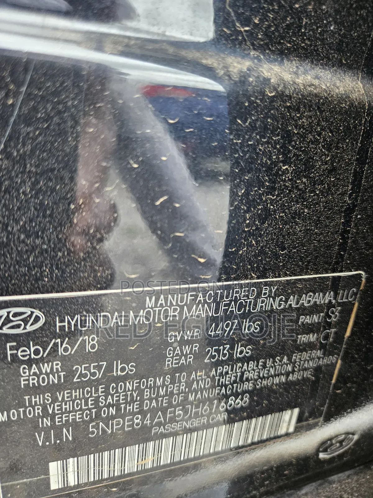 Hyundai Sonata SE 2018 Black