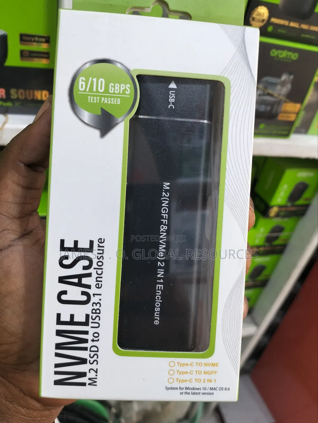 SSD Case M1 M2 Usb 3.1