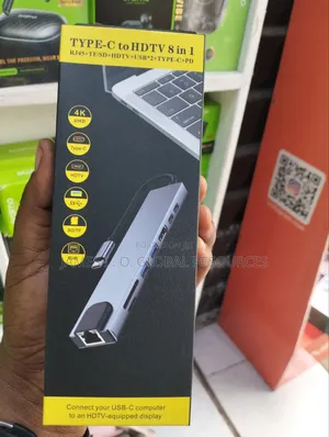 Type C to HDTV 8 in 1 Hub