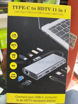 Type C to HDTV 11 in 1 Hub