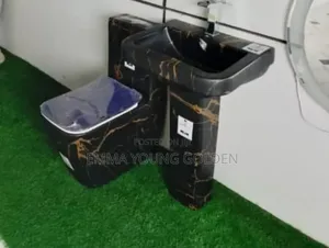 Black Marble Ceramic Miniset Wc