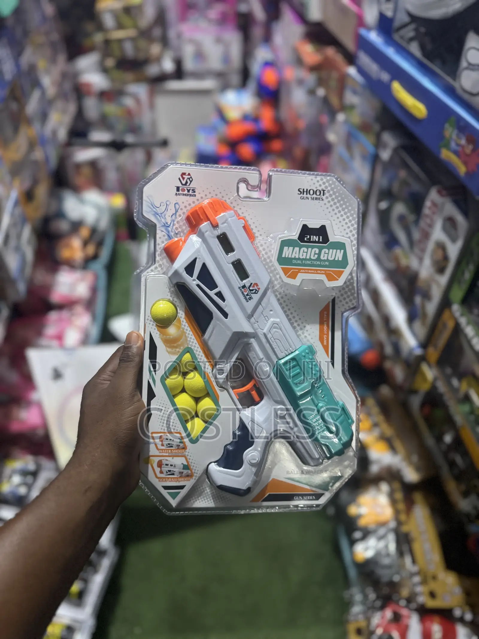 2 in 1 Magic Splash Gun Toy