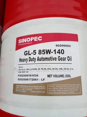 Sinopec Heavy Duty Automotive Gear Oil - 200l / 85w-140