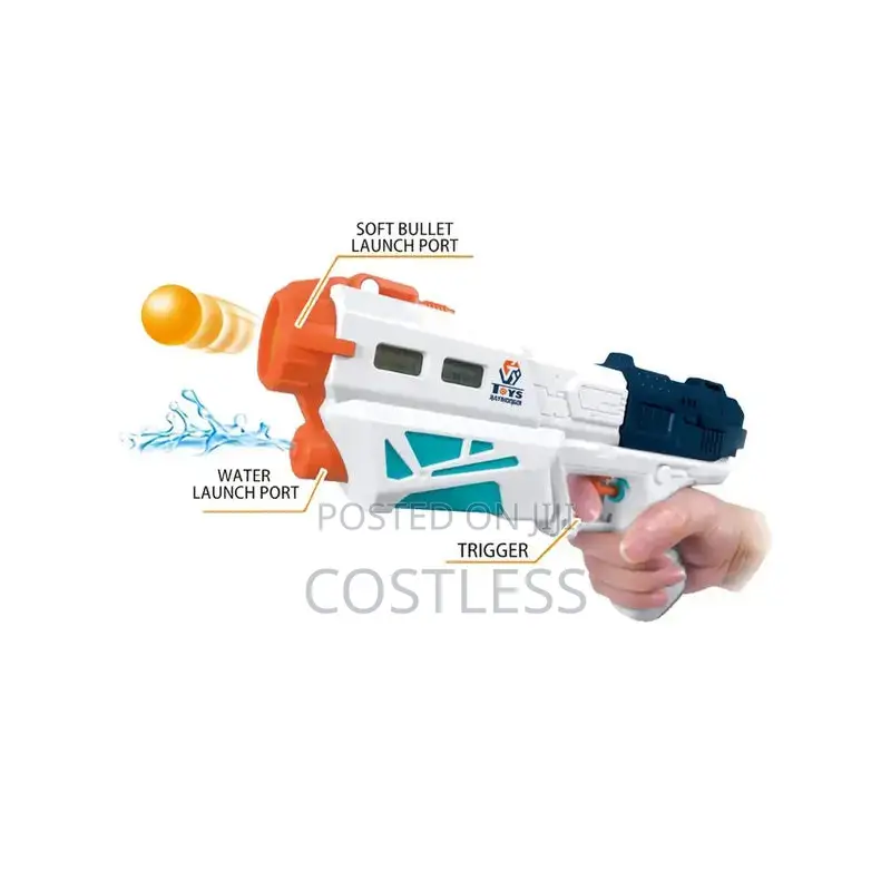 2 in 1 Magic Splash Gun Toy