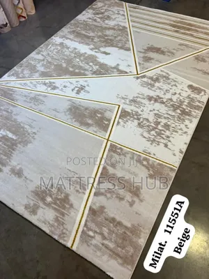 Turkish Miat Beige Centre Rug 4 by 6 Ft