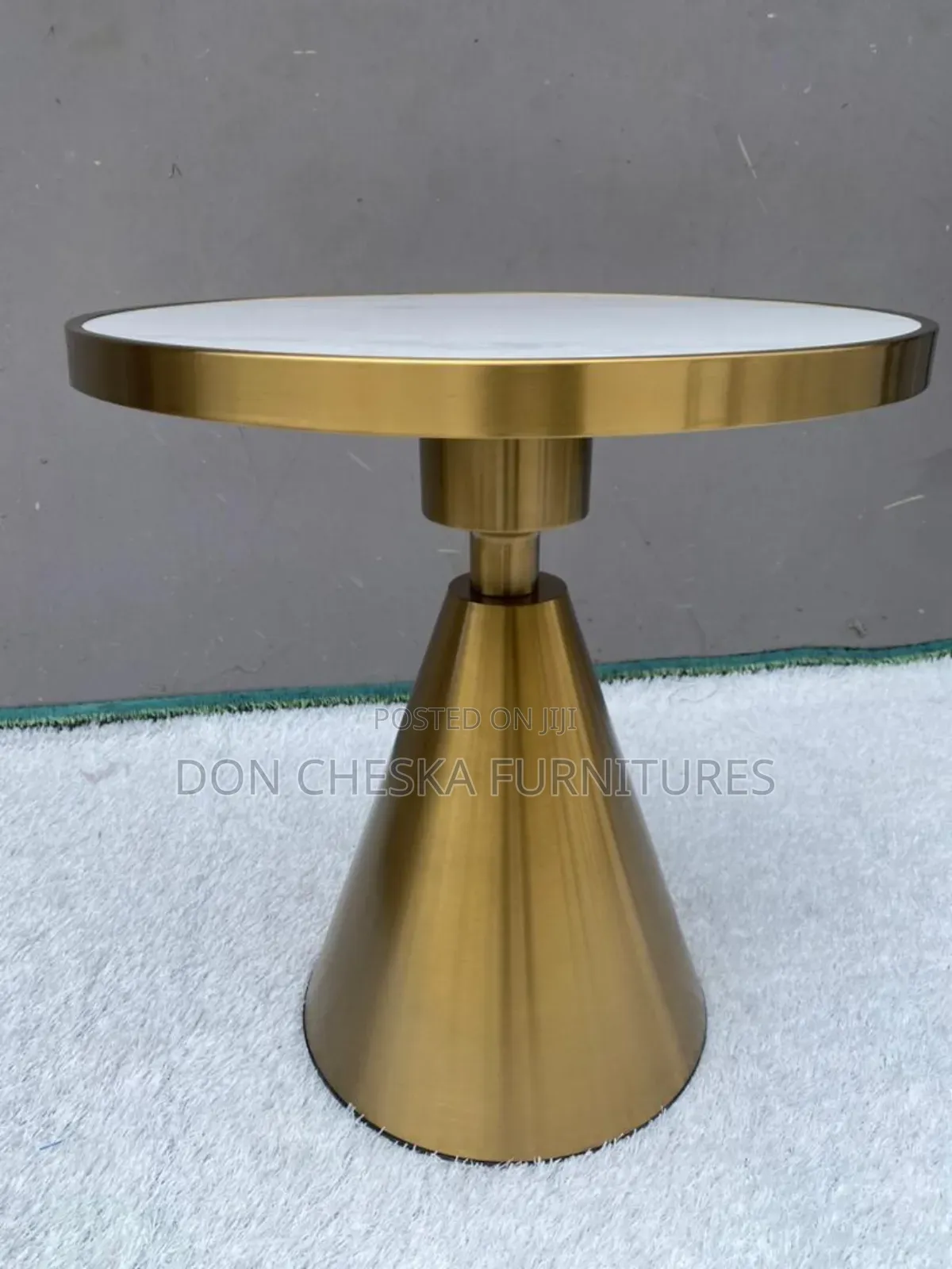 Unique Side Table Black and White