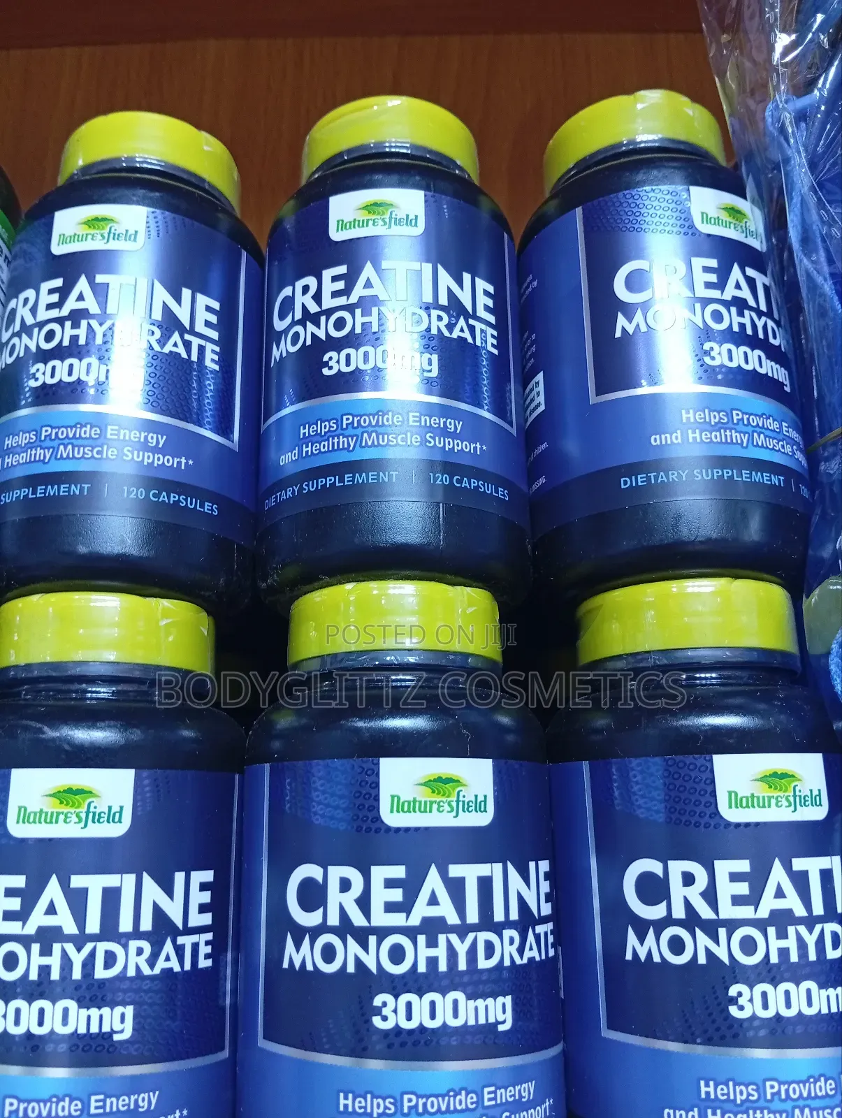 Nature's Field Creatine Monohydrate 3000mg×120 Capsules