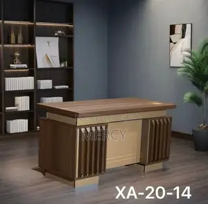 Wooden 1.4 Meters Office Table With Drawers