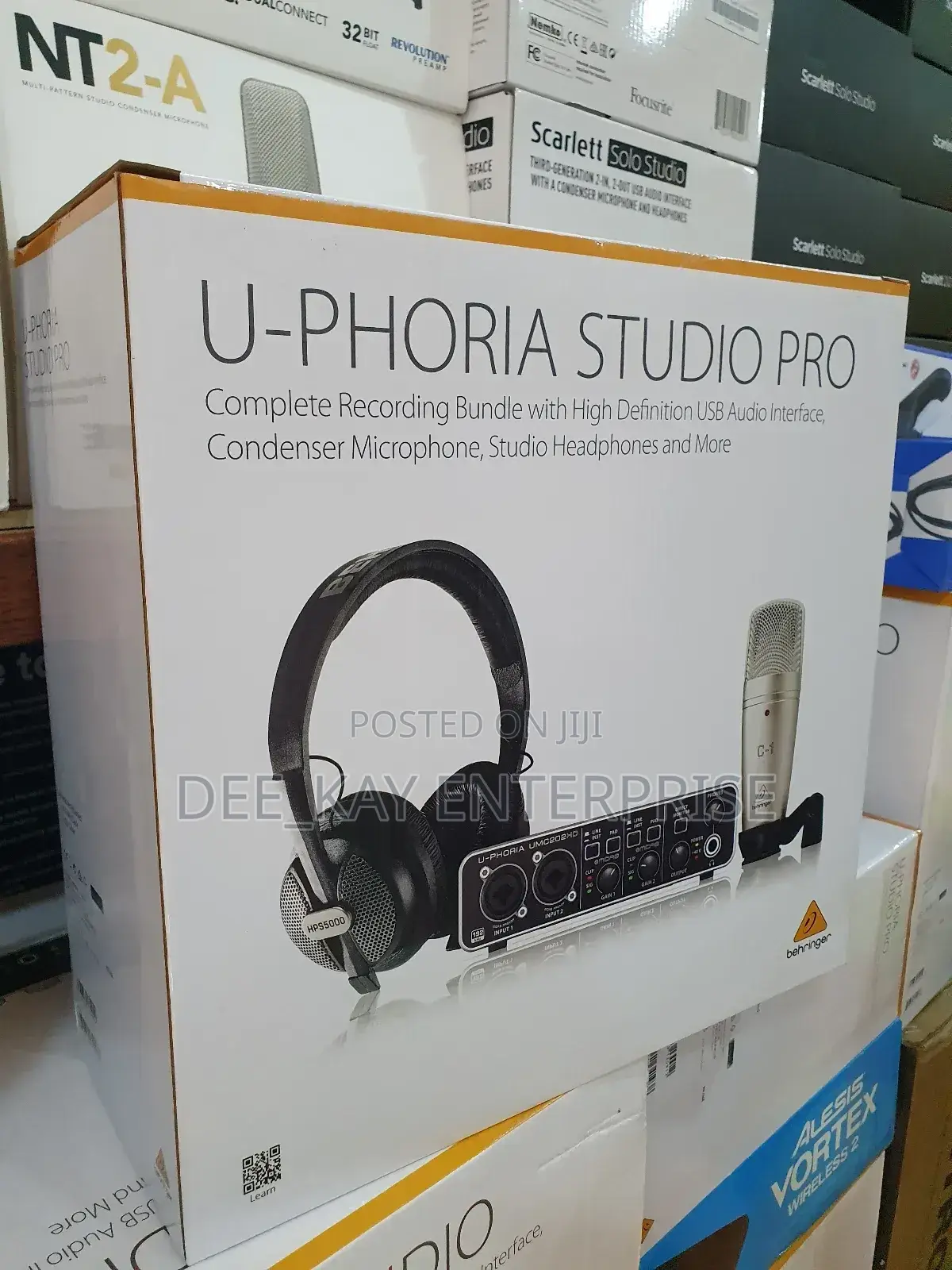 Behringer U-Phoria Studio Pro Complete Recording Bundle