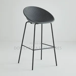 Bar Stool With Iron Leg