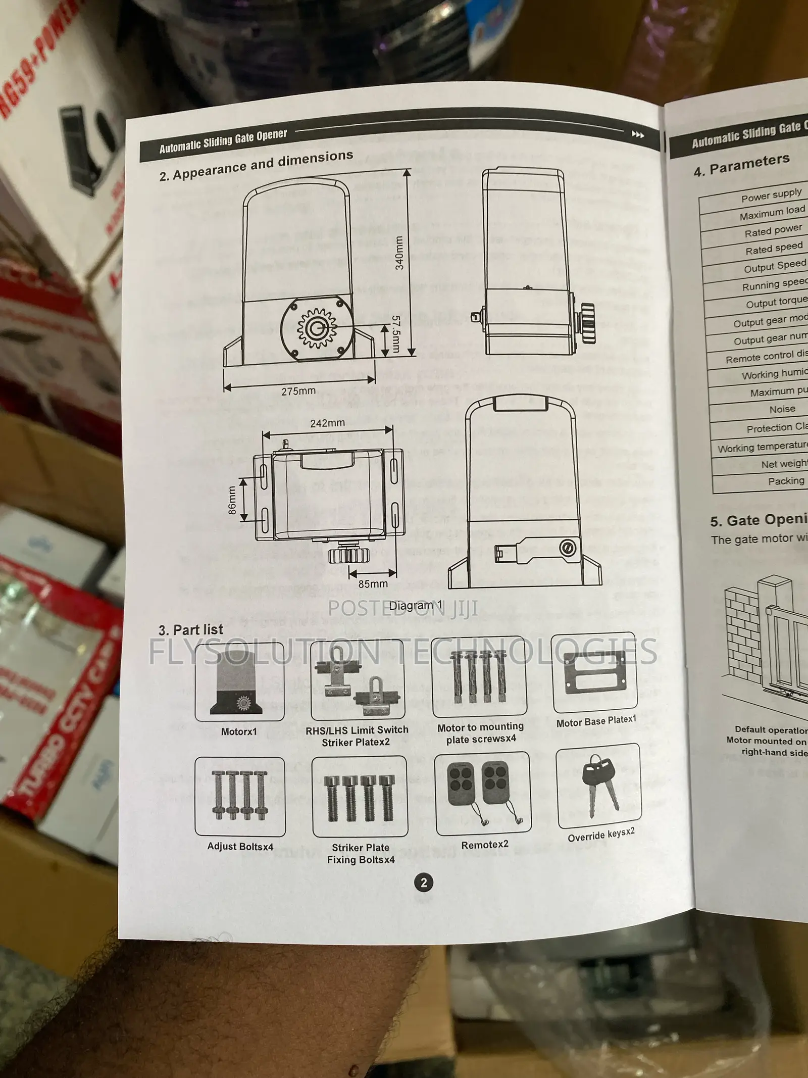 Automatic Sliding Gate Opener Machine Kit With Free Wi-Fi Receiver