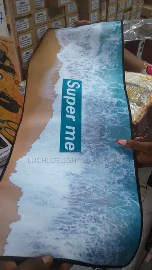 Pattern Mouse Pad Soft Rubber Available in Different Colors and Design