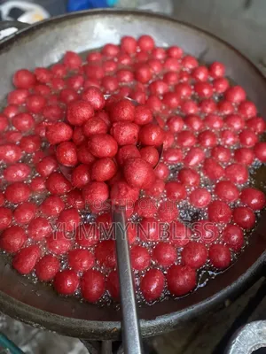 Red Velvet Puff Puff