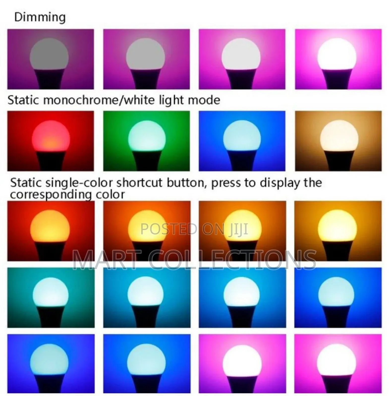Led RGB Smart Bulb With Remote – Energy Efficient Colour Lightning