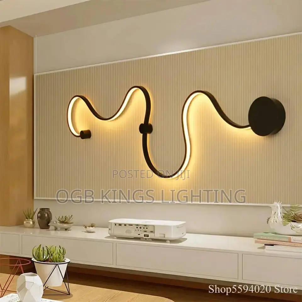 Modern Led Wall Lamp Sconce Light Tv Background Decorative Lighting