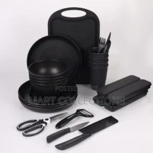 Complete 37pcs Healthy Plastic Dinnerware Kitchenware Set