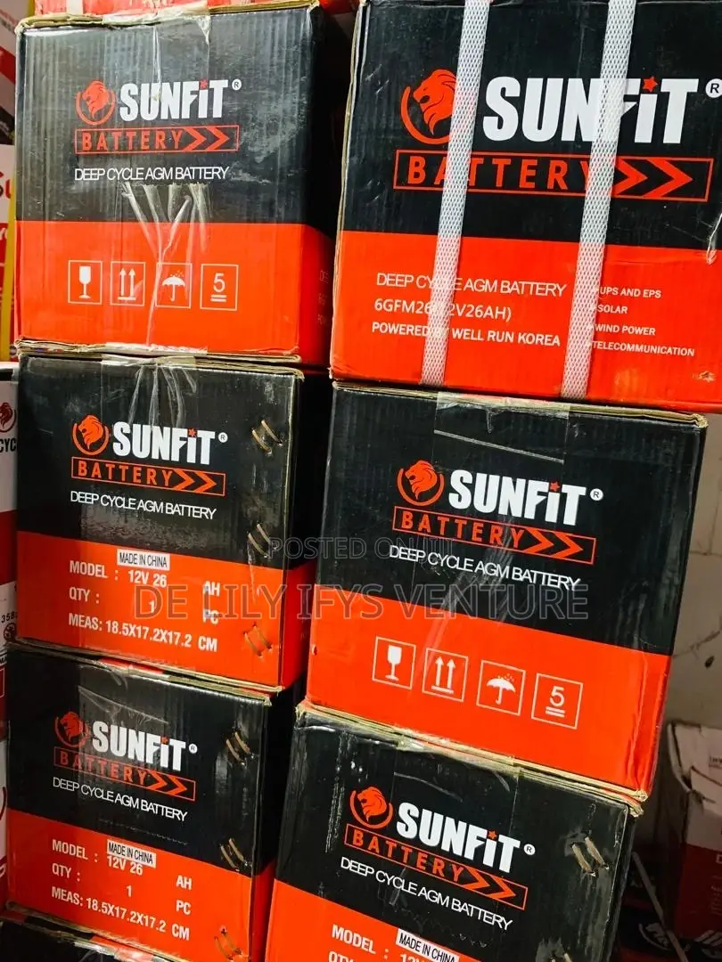 Sunfit 26ah Dry Cell Battery