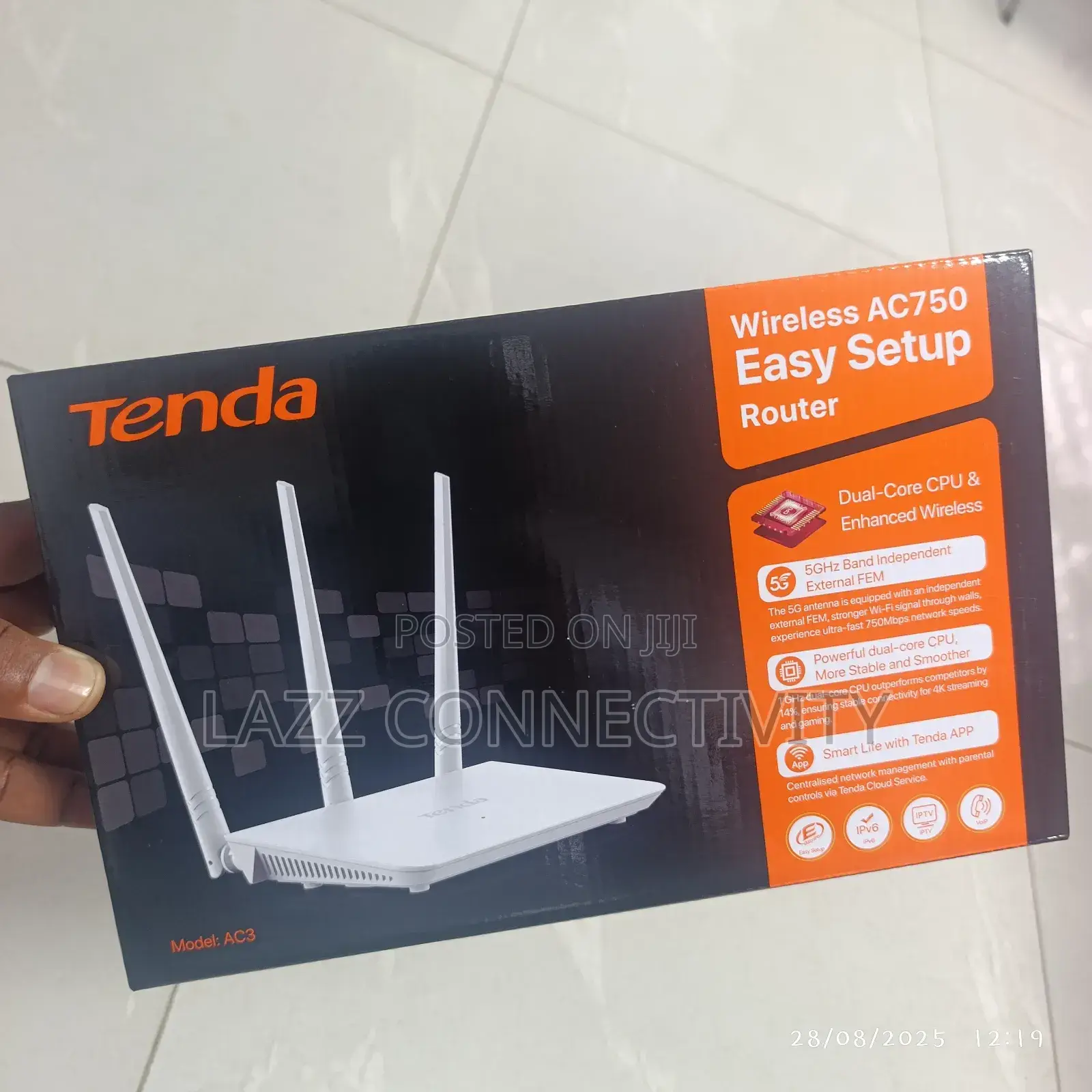 Tenda 750mbps Dual Band 4 in 1 Wireless Router