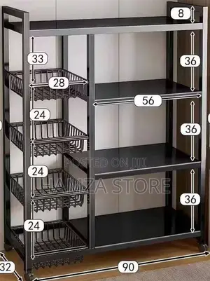 5 Tiers Kitchen Storage Rack