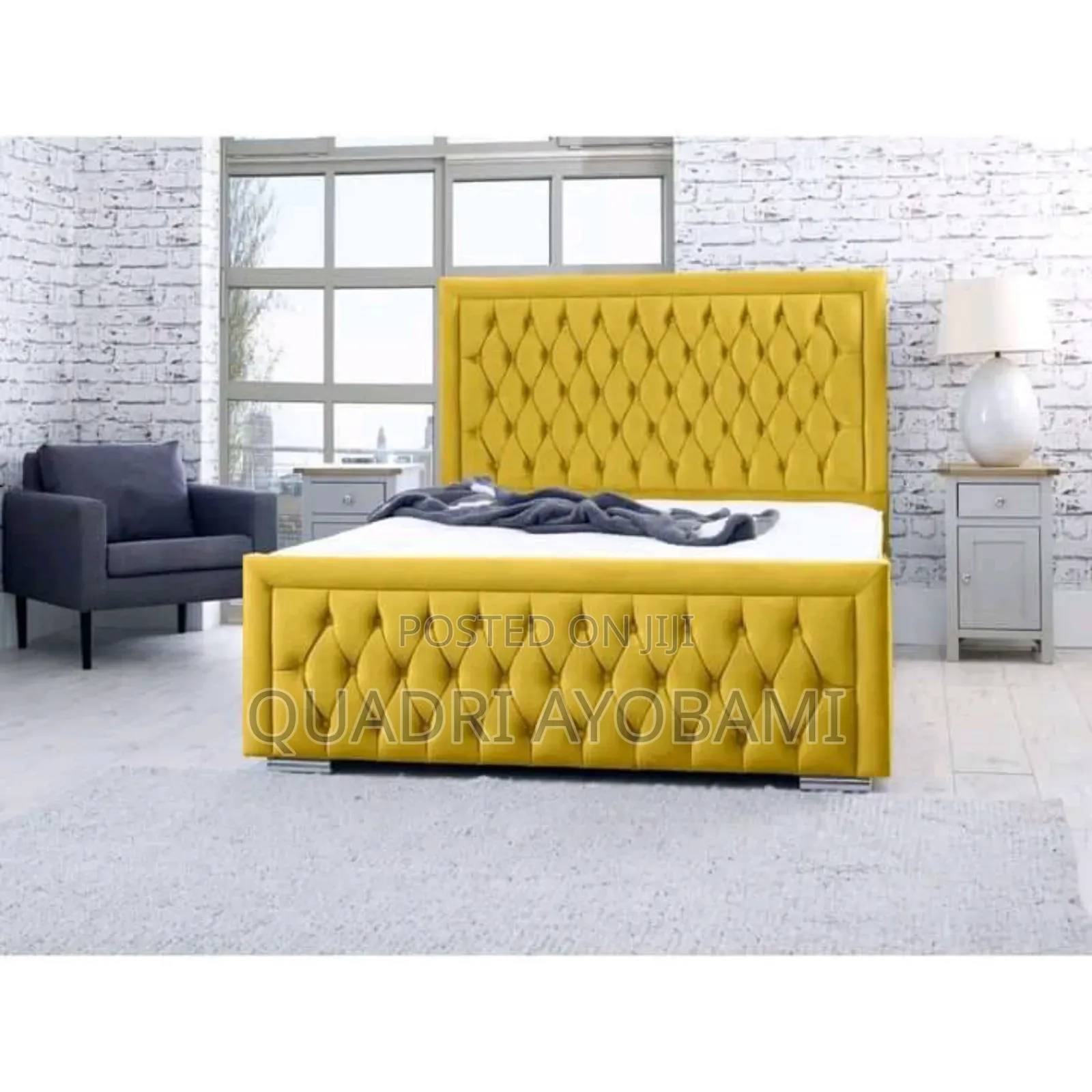 6 by 6 Bedframe With Two Bedside