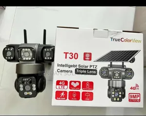Triple Lens Solar Security Camera – 24/7 Smart Outdoor Protection