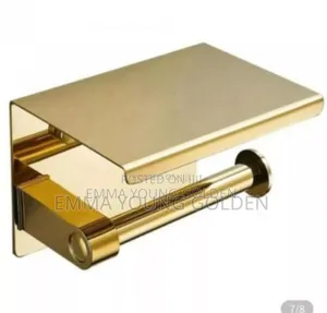 Gold Wall Mounted Tissue Holder